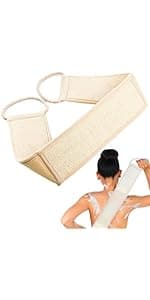 haikuluo Natural Loofah Exfoliating Body Scrubber,Bath Shower Loofah Sponge for Women and Men,Made with Biodegradable Shower luffa Sponge,for Face and Body That Gets You Clean(3 PC)