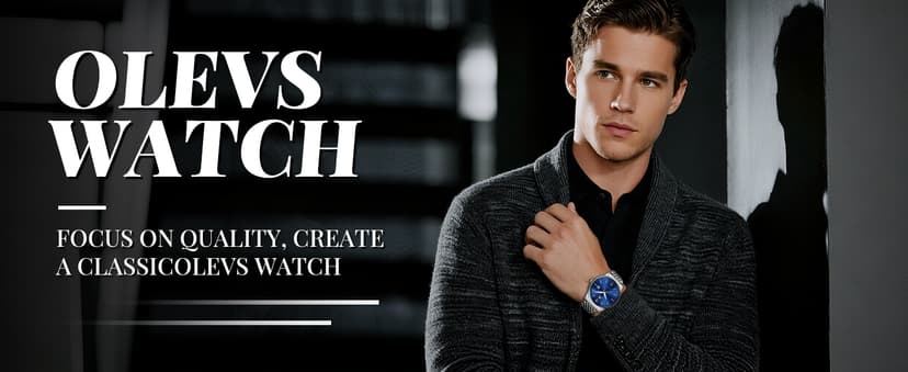 OLEVS Mens Watches Dress Waterproof Watch with Date Day Analog Quartz Casual Wrist Watch Large Number Classic Luxury Luminous Scales 41mm Big Face Easy Read Reloj para Hombre