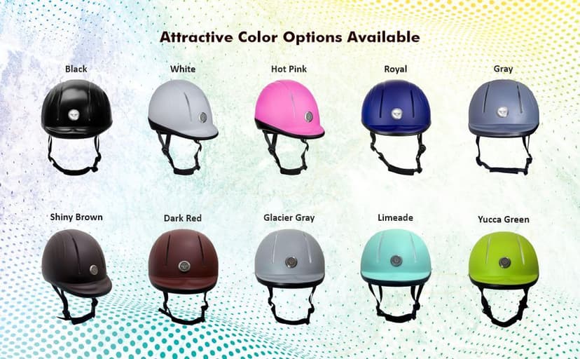 TuffRider Starter Basic Horse Riding Helmet | Comfortable Protective Equestrian Head Gear - SEI Certified