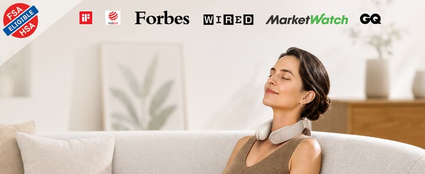 HSA Soothes Tech Neck from Long Screen Time, Infrared Red Light, 9 Massage Heads, 11 Modes, Portable Cordless Labor Day Gifts SKG G7 Pro Fold 3.0 FSA Neck Massager with Heat for Office B0GCFPRJJ4