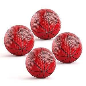 TEMI Indoor Basketball Hoop for Kids, Door Room Basketball Hoop,Mini Basketball Hoop with 4 Balls, Basketball Toys for 3 4 5 6 7 8 9 10 11 12 Year Old Boys