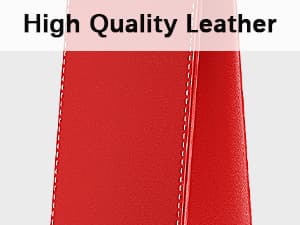 Wine Gift Bag, Reusable Leather Wine Tote Carrier, Single Bottle Champagne Beer Gift Bags Carrier for Birthday, Wedding, Picnic Party, Christmas Gifts (Red)