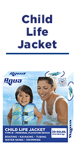 Aqua Oceans 7 Life Jacket for Kids - US Coast Guard Approved Life Vest for Infant, Child & Youth Boys and Girls, Open-Side PFD for Boating, Swimming & Water Sports