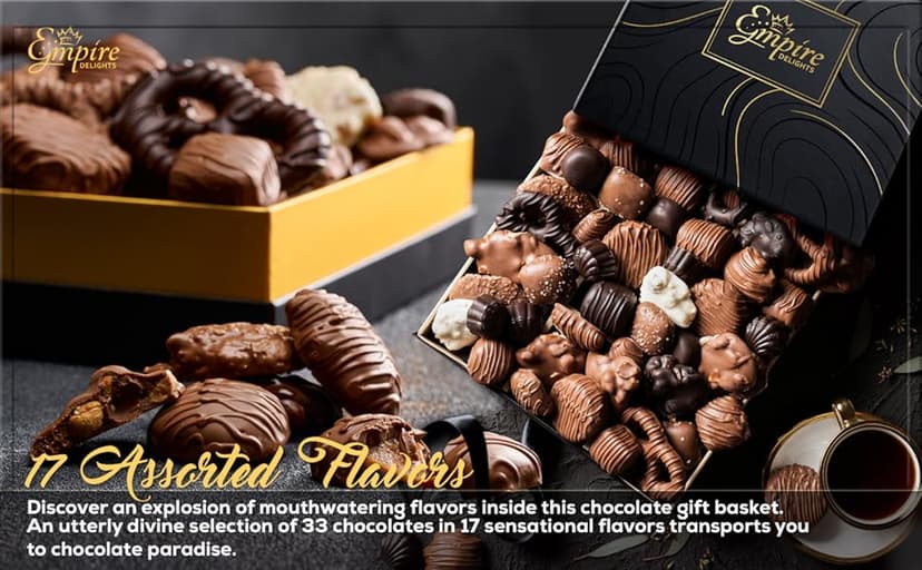 Scotch Whiskey Caramels & Glass Decanter - Him & Her, Premium Salted Caramel, Chocolate Candy Delights Gourmet Collection, Father’s Day Gift Basket for Men, Boyfriend, Husband, Dad