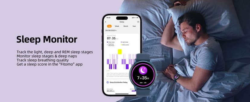 Parsonver Smart Watch for Women Men (Answer/Make Calls) Compatible with iPhone/Android Phones, Fitness Tracker with 100+ Sports Modes IP68 Waterproof, Heart Rate/Blood Oxygen/Sleep/Steps Monitor, Blue