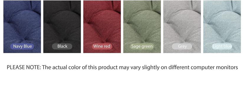 Love's cabin Memory Foam Chair Cushions Set of 4, 15.5"x15.5"x3.5" Indoor & Outdoor Seat Pads for Dining, Kitchen, Office, Patio Chairs - Grey