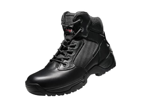 NORTIV 8 Mens Military Tactical Work Boots Hiking Side Zip Leather Outdoor Motorcycle Combat Boots Response