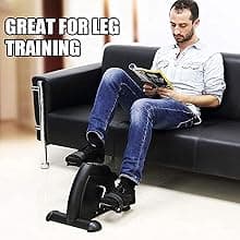 Mini Exercise Bike, AGM Under Desk Bike Pedal Exerciser Foot Cycle Arm & Leg Pedal Exerciser with LCD Screen Displays