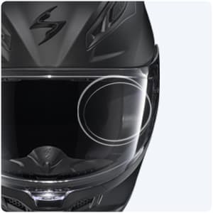 ScorpionEXO T520 Full Face Touring Motorcycle Helmet with Bluetooth Ready Speaker Pockets DOT ECE Approved Solid (Matte Black - X-Large)