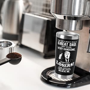 Gifts for Dad from Daughter, Son, Kids on Fathers Day, Christmas, Birthday - Funny Dad Birthday gift Ideas -Fathers - Best Dads Ever Gifts, Pefect for 20oz Stainless Steel Tumbler