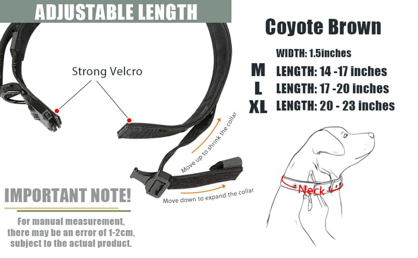 Tactical Dog Collar and Bungee Leash,Military Dog Collar & Leash Set with USA American Flag Adjustable K9 Collar with Heavy Duty Metal Buckle & Handle,with Patches and Airtags Case (L, Black)