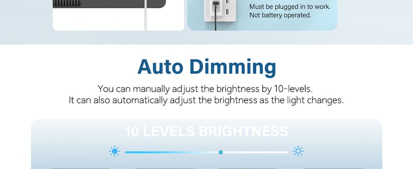 Digital Wall Clock, Digital Clock Large Display with Remote Control, Corded LED Alarm Clocks with Date, Week, Temp, Humidity, Auto DST, Countdown, for Living Room Bedroom Classroom Office (Blue)