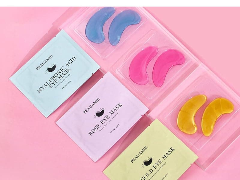 PEAUAMIE Under Eye Patches Gold and Hyaluronic Acid for puffy eyes,Rose Eye Masks for Dark Circles and Puffiness skin care Smooth Wrinkles products 30 Pairs B0BS8Y2FLK