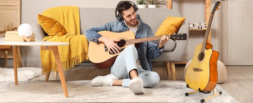 MUSO Guitar Stand,Acoustic Guitar Stand,Wood Classical Electric Guitar Stand,Foldable Bass Guitar Stand,Guitar Accessories also fit Bass,Violin,Ukulele(Zebra)