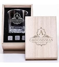 On The Rox Personalized Groomsmen Ammo Box For Men - Custom Groomsmen Ammo Can Gift Set - Authentic Grade 1 Military Ammo Box Gift For Dad - Personalized Wedding Favors - Custom Gift B0CWLPHL32