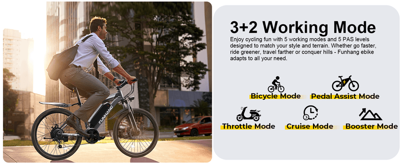 Electric Bike for Adults, 1000W Peak Ebike, 50Miles 21.7MPH Electric Mountain Bike, 26" Adult Electric Bicycle with 48V Removable Battery, Fenders,7 Speed, Front Suspension, UL 2849 Certified