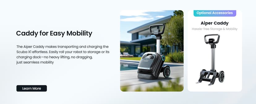 (2026 Upgrade) AIPER Scuba X1 Cordless Robotic Pool Cleaner with Micromesh Ultra-Fine Filter, Include Wireless Charging Dock, Cross Pattern Smart Navigation, Horizontal Waterline Scrubbing