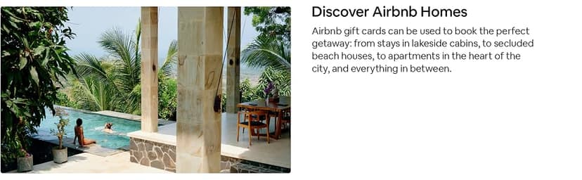 Choose from Multiple Designs Airbnb eGift Card B0FQN5YC9M