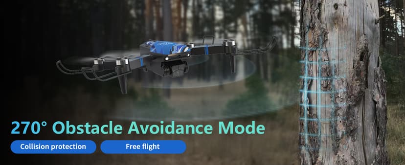 TTROARDS Drone with 4k Camera for Adults, Drone with LCD Screen 2.8 Inch, 32G SD Card, Professional Brushless Motor 270° Obstacle Avoidance, Foldable Remote Control Mini Quadcopter for Beginners