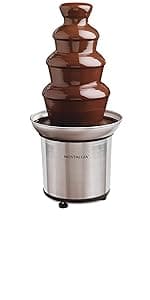 Nostalgia Tabletop Indoor Electric S'mores Maker - Smores Kit With Marshmallow Roasting Sticks and 4 Trays for Graham Crackers, Chocolate, and Marshmallows - Movie Night Supplies - Brown