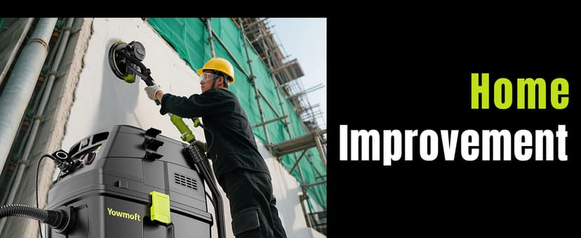 M Class 10 Gallon Dust Extractor for Woodworking with Auto Hepa Clean & Dust Indicator Light Dust Vacuum Extractor with 150CFM Airflow & Power Tool Connector for Workshop Construction (With Handle)