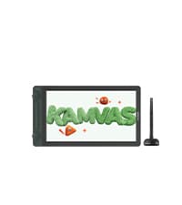 HUION KAMVAS Pro 16 Drawing Tablet with Screen, 15.6 inch Pen Display Anti-Glare Glass 6 Shortcut Keys Adjustable Stand, Graphics Tablet for Drawing, Writing, Design, Work with Windows, Mac and Linux