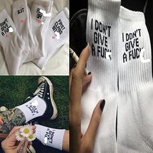 Show off Funny Colorful Novelty Socks ,Gag Christmas Gifts for Men and Women New Year