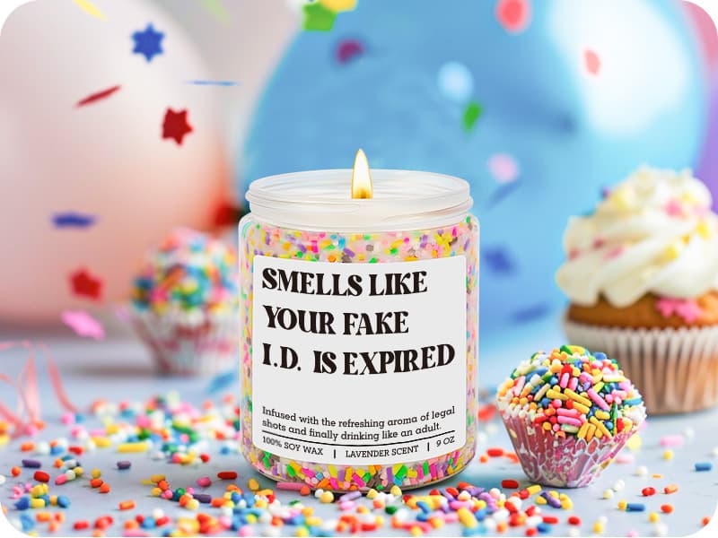 Happy 21 Year Old Birthday Gifts, Cool 21st Birthday Candle for Girls, Boys, Funny Turning 21 Ideas for Friend, Daughter, Men GSPY Candle, 21st Birthday Gifts for Women, Female, 21 Year Old, Her, Him B0FPLWDWQ3