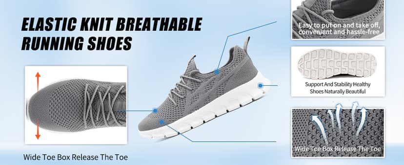 DLWKIPV Women's Running Shoes Lightweight Walking Sneakers Tennis Athletic Lace Up Gym Casual Fashion Fitness Sports Soft Sole Mesh Workout Comfortable