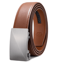 Zitahli Ratchet Belt for Men - 2 Packs Leather Mens belt For Gift Men Dress and Casual,Trim to Fit