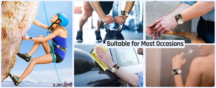 Goton 2 in 1 Waterproof Case Compatible for Apple Watch Series 11/10 Screen Protector 46mm, 360 Protective Glass Face Cover Hard PC Bumper + Back Frame for iWatch Accessories 46 mm