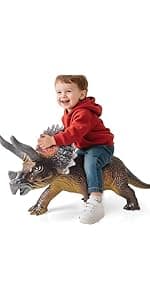 Gzsbaby 6 Piece Jumbo Dinosaur Toys for Kids 3-5 and Toddlers, Large Soft Dinosaur Toys for Lovers - Perfect Party Favors, Birthday Gifts