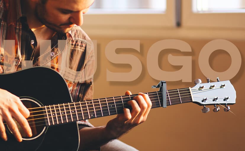 Guitar Capo, 6-String Acoustic & Electric Guitar Capo,Capo for acoustic guitar(Black)