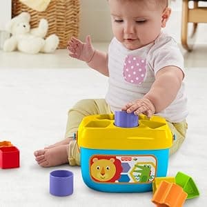BPA-free plastic,ASTM F963 compliant, sorting + stacking skills, 10 blocks + bucket, no batteries Fisher-Price Baby's First Blocks, Ages 6+ Months B01NCUSC7V