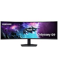 SAMSUNG 49" Odyssey G9 (G95C) Series DQHD 1000R Curved Gaming Monitor, 240Hz, 1ms(GtG), DisplayHDR 1000, AMD FreeSync Premium Pro, Eye Saver Mode, Auto Source Switch+, LS49CG950ENXZA, 2024