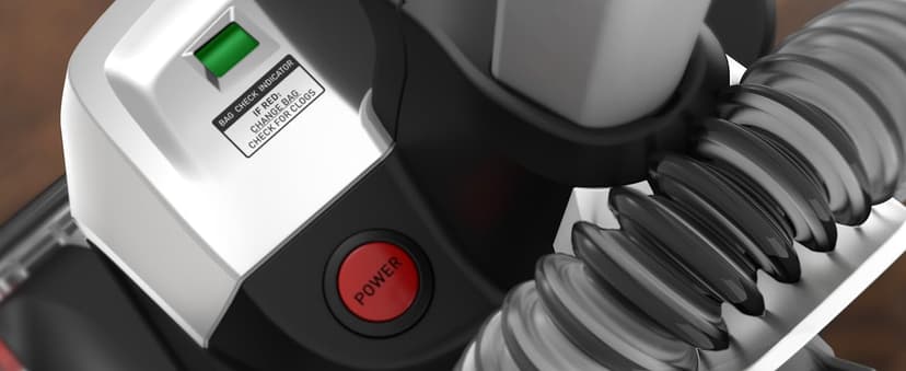 Hoover Complete Performance Corded Vacuum Cleaner, Bagged Vacuum Cleaner, Traps 99% of Dust Matter, Wide Cleaning Path, Includes Pet Upholstery Tool, Powerful Vacuum Cleaners for Home Use