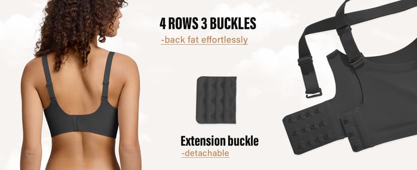 Wireless Seamless Jelly Bra for Women with Support - No Underwire Full Coverage Push Up Bras for Women