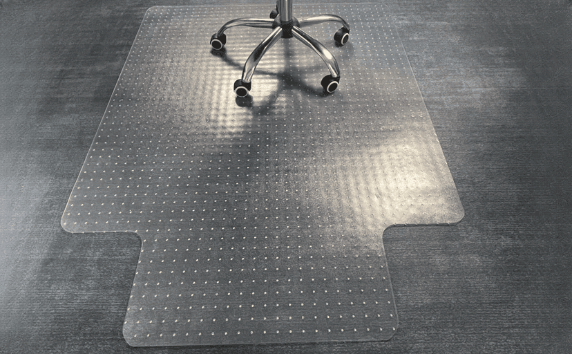 46” x 60” Office Chair Mat for Carpeted Floors – Large, Slip-Resistant, Heavy-Duty Desk Protector with Extended Lip – Easy Glide Rolling Desk Chair Mat for Work, Gaming, Home