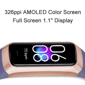 Fitness Tracker with Step Counter/Calories/Stopwatch, Activity Tracker, Health Tracker with Heart Rate Monitor, Sleep Tracker,1.10''AMOLED Touch Color Screen, Pedometer Watch for Women Men