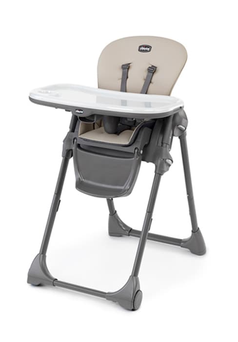 Chicco Zest LE 4-in-1 Folding High Chair, Feeding Chair, Toddler Chair and Youth Stool, Multi-Use Easy Clean High Chair, Chai/Beige