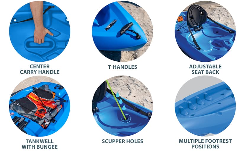 Lifetime Lotus Sit-On-Top Kayak with Paddle