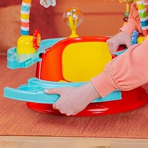 Bright Starts 3-in-1 SuperSeat Playful Paradise, Baby Activity Seat with Toys, Snacking Tray, Booster Seat, BPA Free Tray, Unisex, 6 Months +