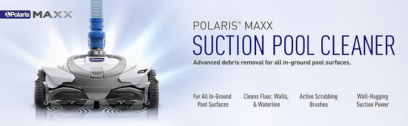 Polaris MAXX Premium Suction-Side Automatic Pool Cleaner for All In-Ground Pool Surfaces, Smart Navigation, Energy Efficient, Halo Technology for Easy Debris Removal