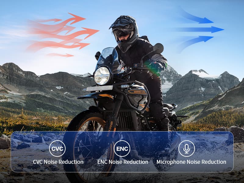 Fodsports Motorcycle Bluetooth Intercom, Music Sharing, M1S Pro 2000m 10 Riders Group Helmet Communication System Headset Universal Wireless Interphone (Waterproof/Handsfree/Stereo Music/GPS/2 Mic)
