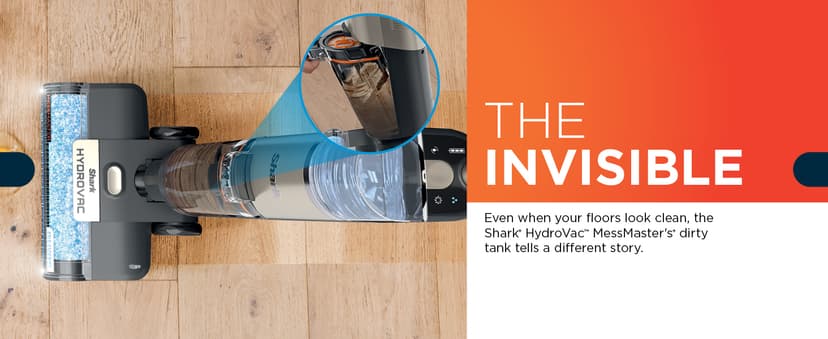 Shark HydroVac MessMaster Wet Dry Vacuum Cleaner, Cordless, 3-in-1 Vacuum Mop All in One & Self-Cleaning System, Lightweight, Powerful Suction, for Hard Floors & Area Rugs, Stone, WD261,Rose Gold