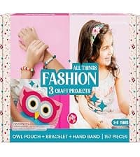 1500 fabric pieces, 6 thick boards, arts and crafts activities, birthday gift ideas, 4 5 6 7 8 years old kits, unicorn gifts Jackinthebox Poke Art Magical Flower Pressing Craft Kit for Girls, Ages 4-8 B0D839DLTL