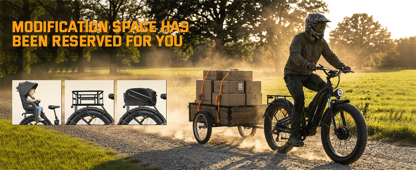 FREESKY Ranger AIR Dual Motor Electric Bike for Adults, 3500W 200NM Fast Ebike,105Miles Long Range E Bike,Full Suspension Electric Mountain Bike, 26'' Fat Tire Electric Bicycle for Man Womens Hunters