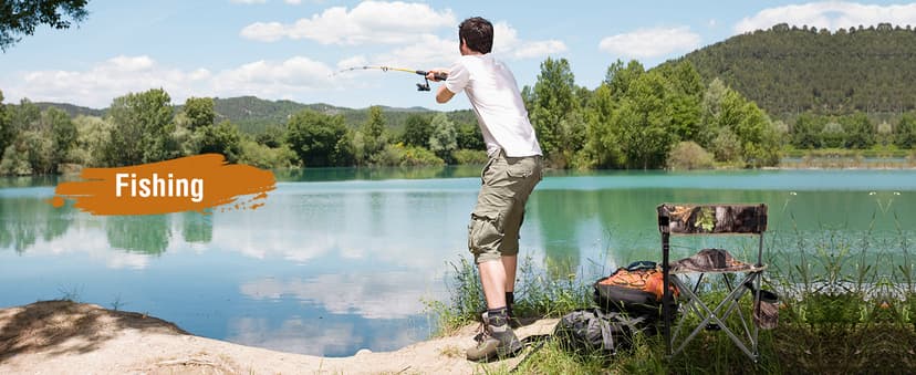 REDCAMP 2 Pack Tripod Hunting Chairs for Blinds, Folding Lightweight Portable Fishing Chair for Adults Hunting Stools with Backrest, Golf Chairs for Spectators, Camo