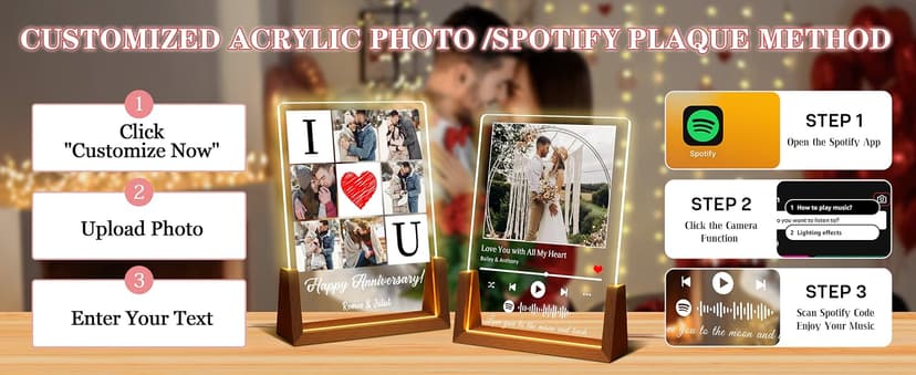 Customized Besties Friendship Gifts for Women Men, Personalized Best Friend Christmas Birthday Gifts for BFF Sister Him Her Custom Photo Frame, Personalized Best Friend Picture Frame Night Light B0FZKR66Y7