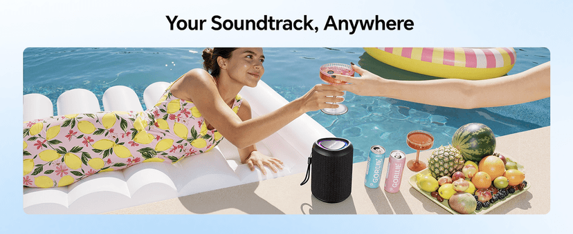 Powerful HD Sound, Dynamic Lights, 15H Playtime, BT 5.3, TWS Pairing, IPX5 Beach|Camping|Pool Accessories, Halloween Music Portable Bluetooth Speaker Gift Ideas: Outdoor Travel Essentials Waterproof B0CX1FRR27